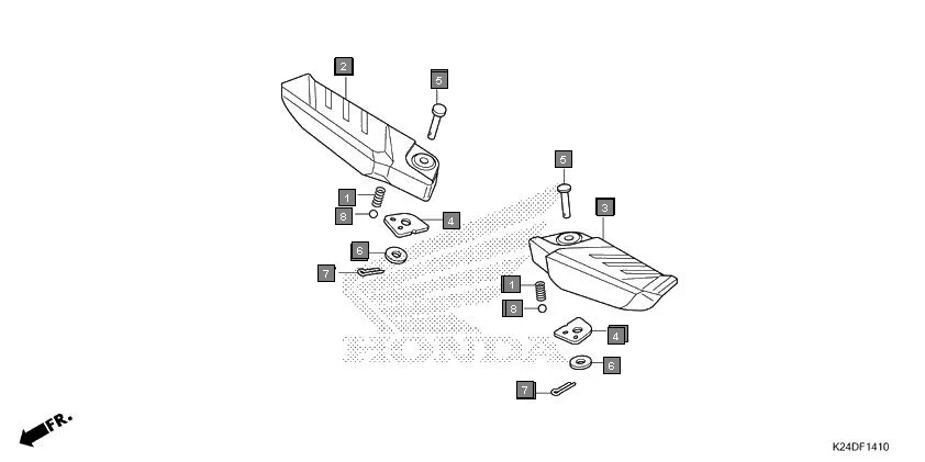 F-14-10 PILLION STEP diagram showing 28333-300-000