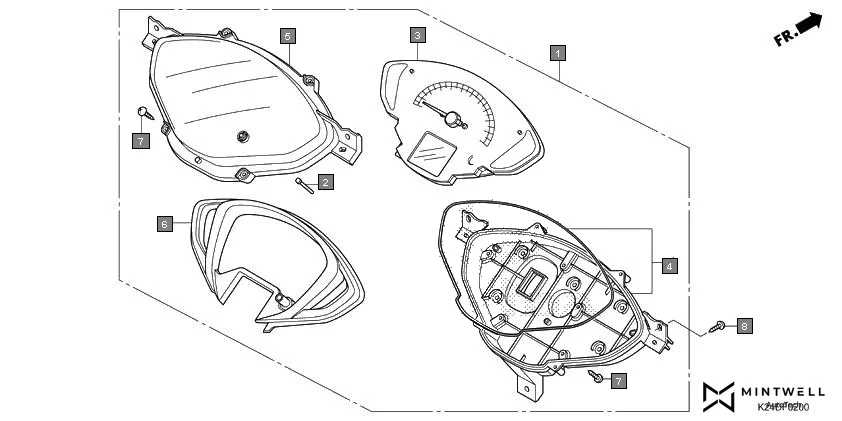 F-2 METER diagram showing 93903-25380