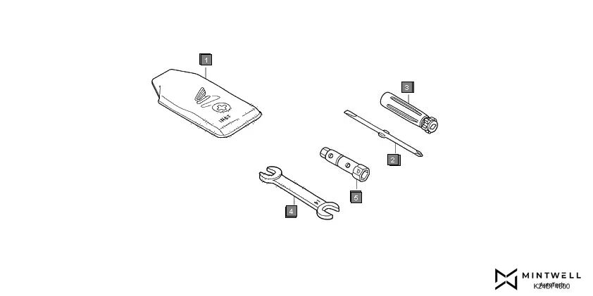 F-46 TOOL assembly diagram for HONDA Activa125 SCV125K