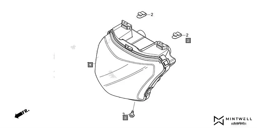 F-1-1 HEADLIGHT(SCV125S) diagram showing 53209-GAH-000