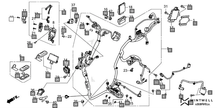 F-41-3 WIRE HARNESS(SCV125S-7ID/SCV125FP-7ID) diagram showing 93901-24320
