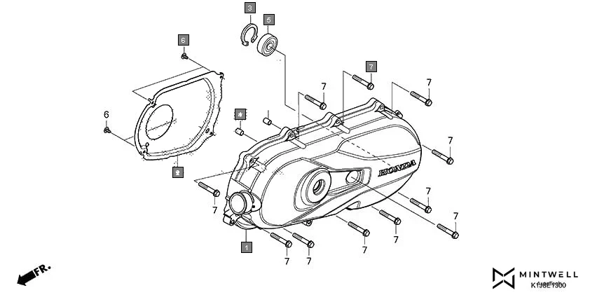 E-13 LEFT SIDE COVER