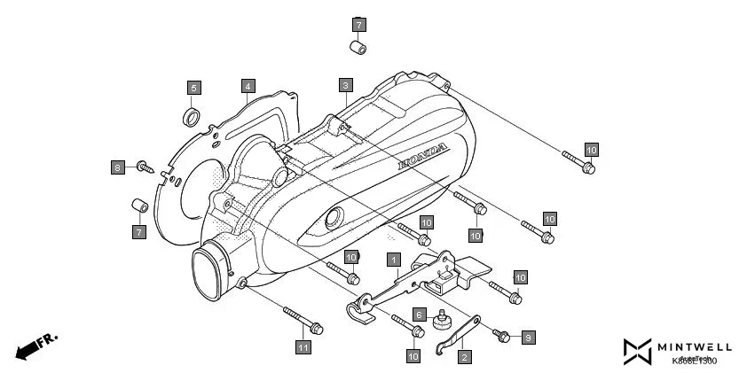 E-13 LEFT CRANKCASE COVER