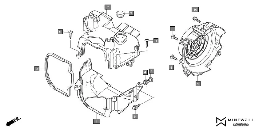 E-1 SHROUD/FAN COVER