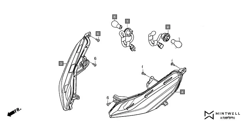 F-37-10 FRONT WINKER diagram showing 93903-35310