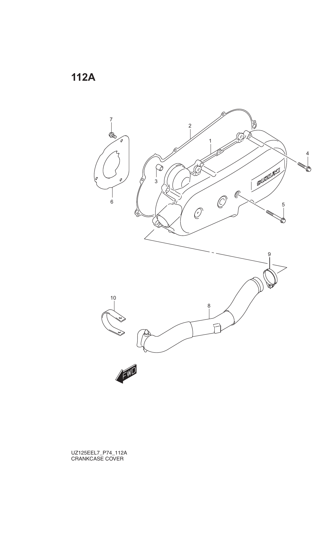 112A CRANKCASE COVER