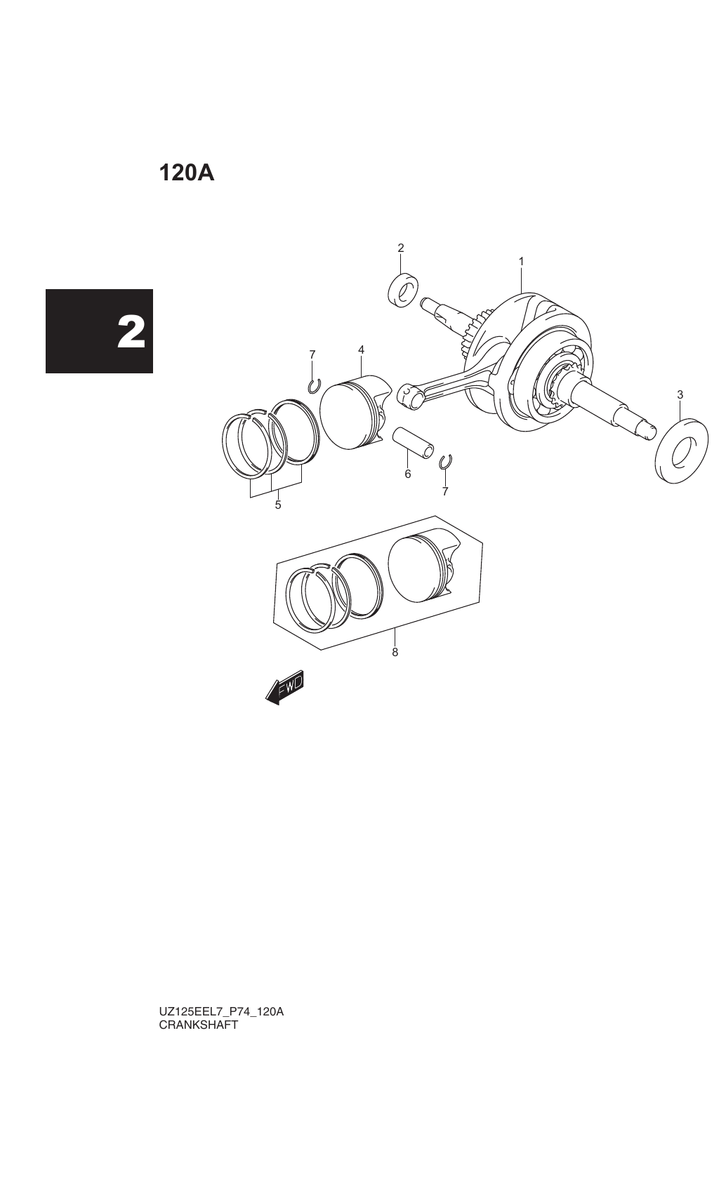 120A CRANKSHAFT