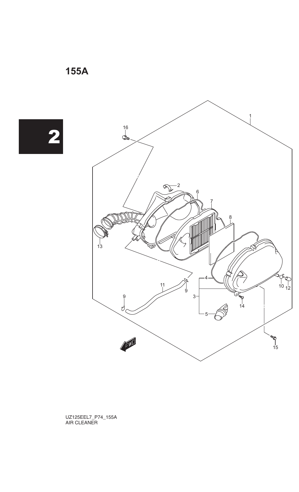 155A AIR CLEANER
