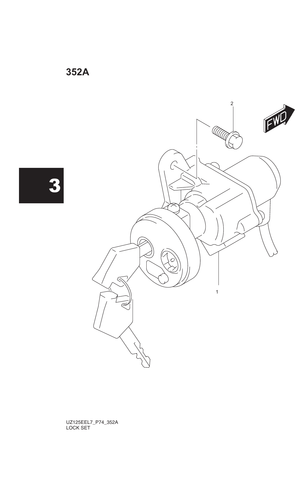 352A LOCK SET
