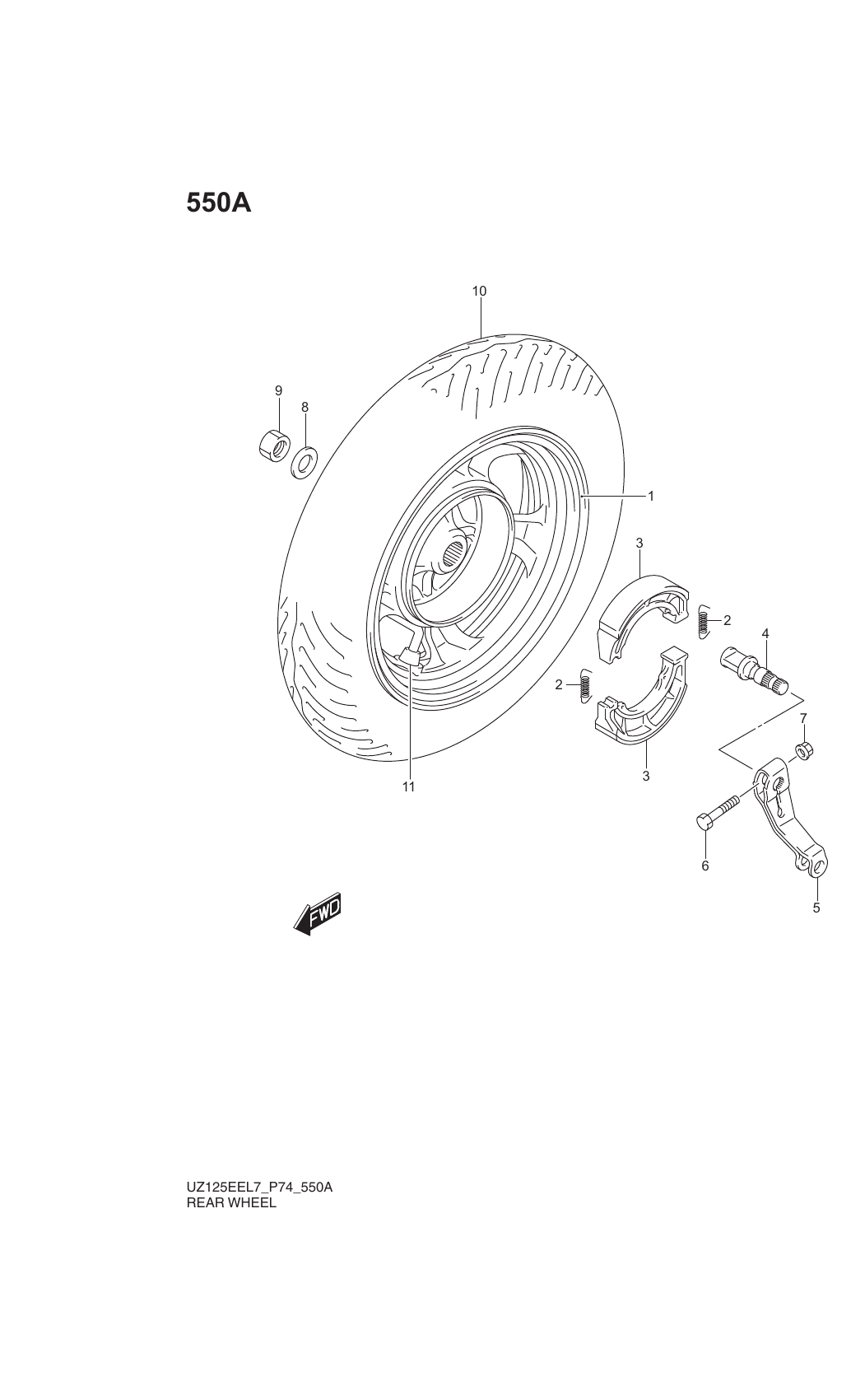 550A REAR WHEEL