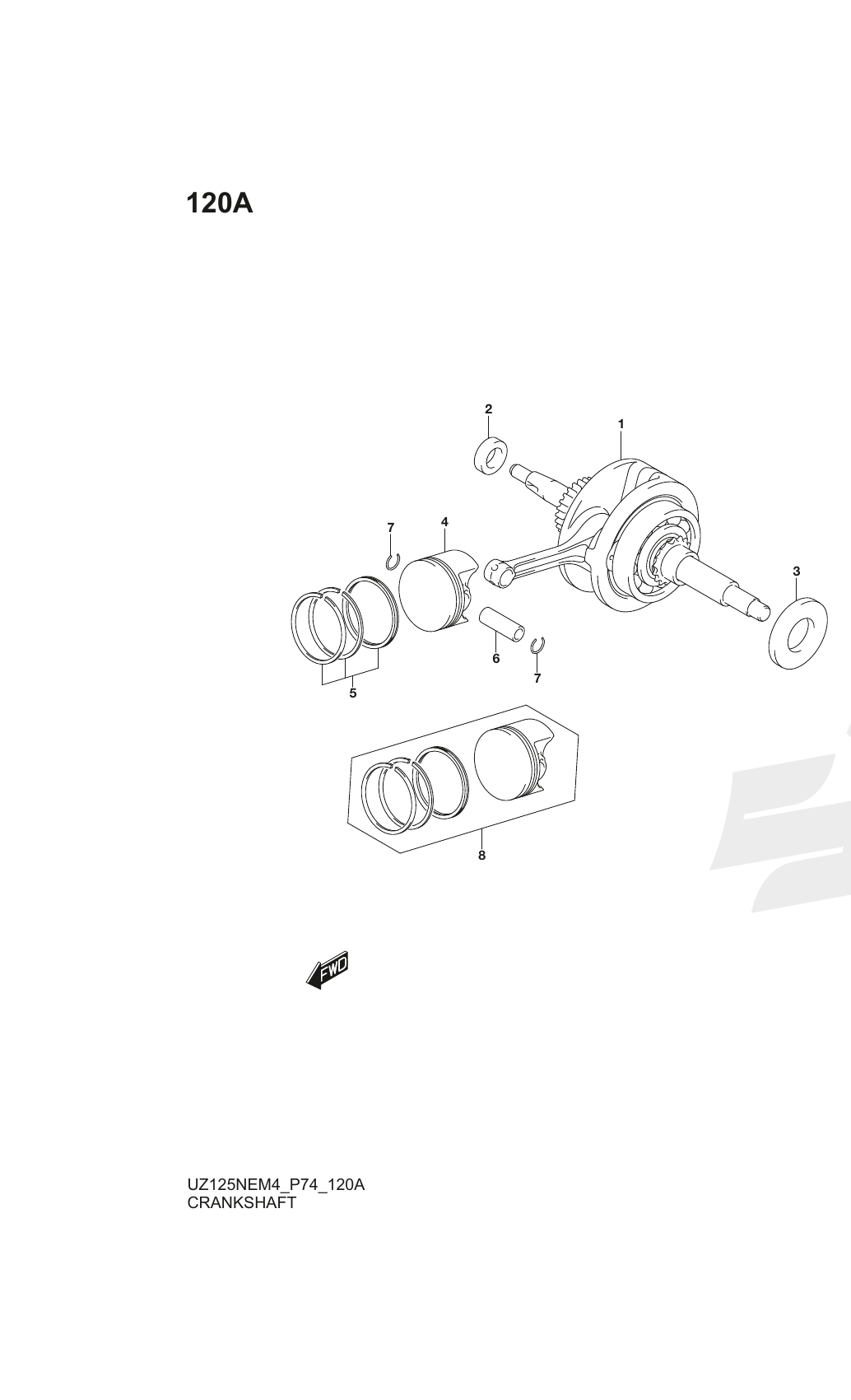 120A CRANKSHAFT