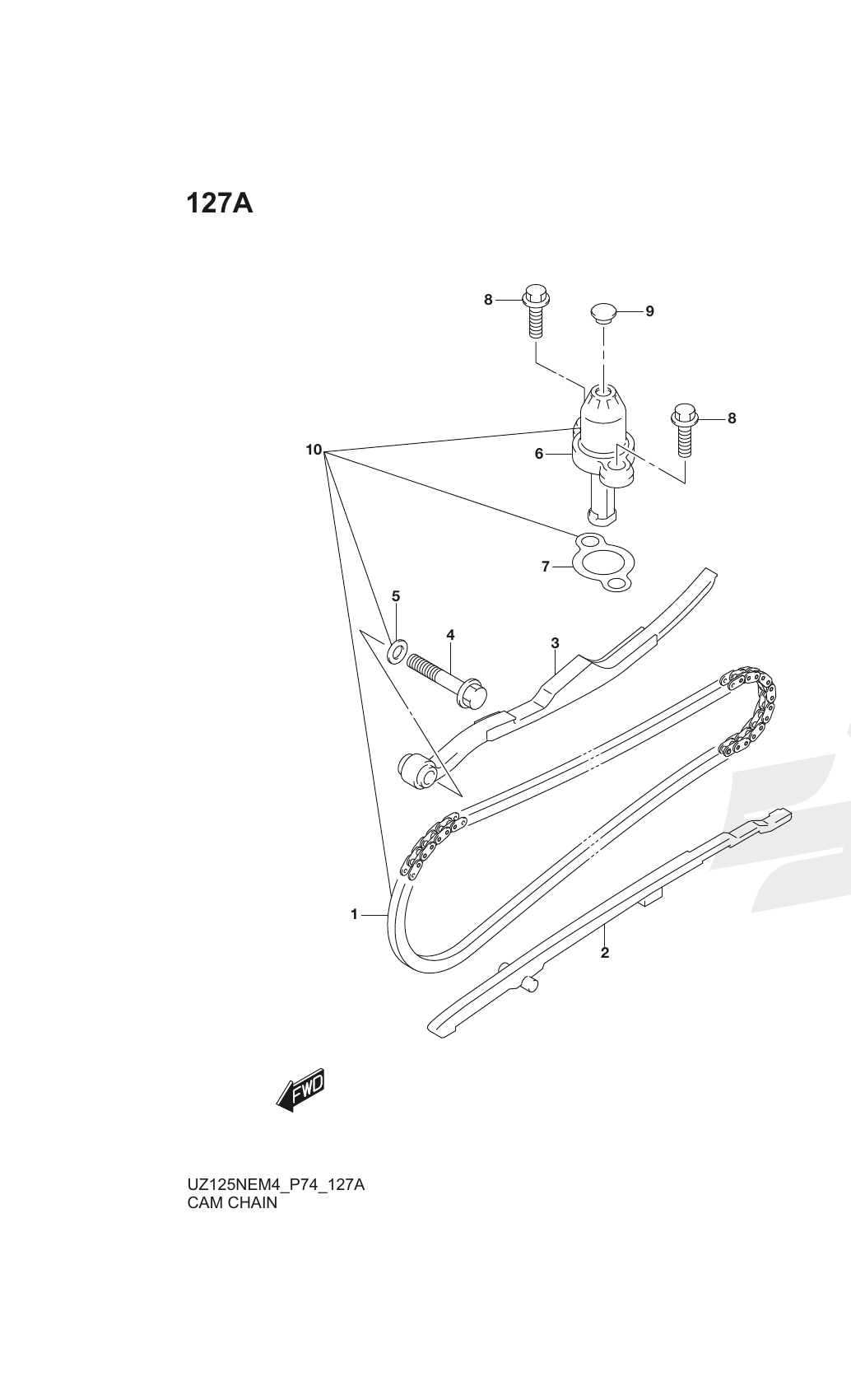 127A CAM CHAIN