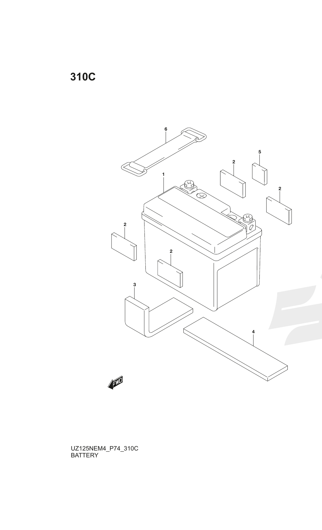 310C BATTERY