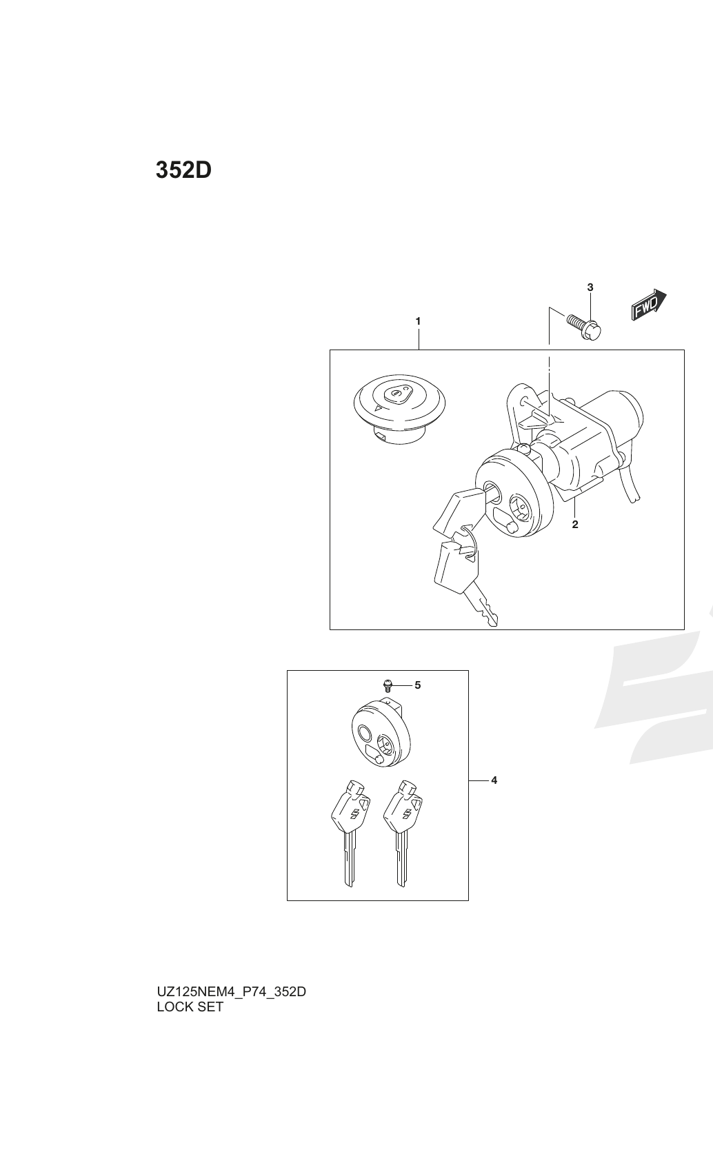 352D LOCK SET