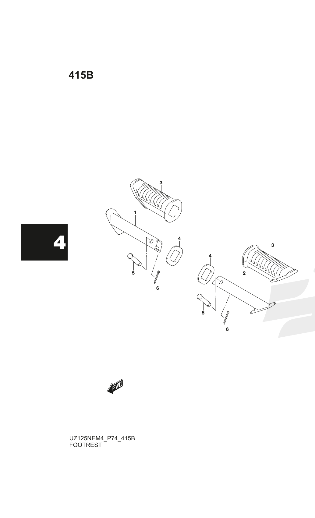 415B FOOTREST