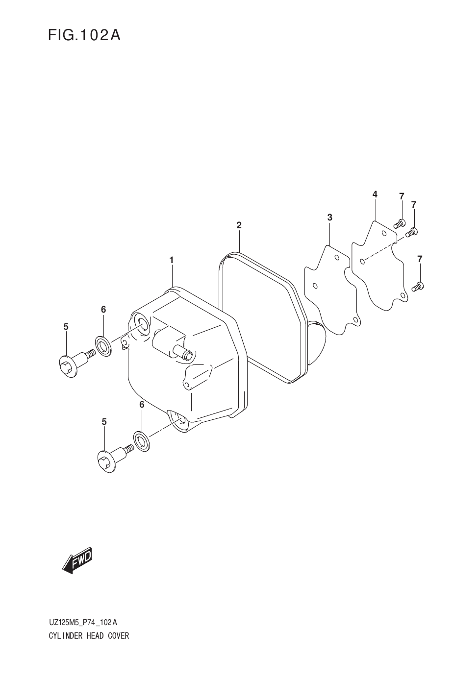 102A CYLINDER HEAD COVER