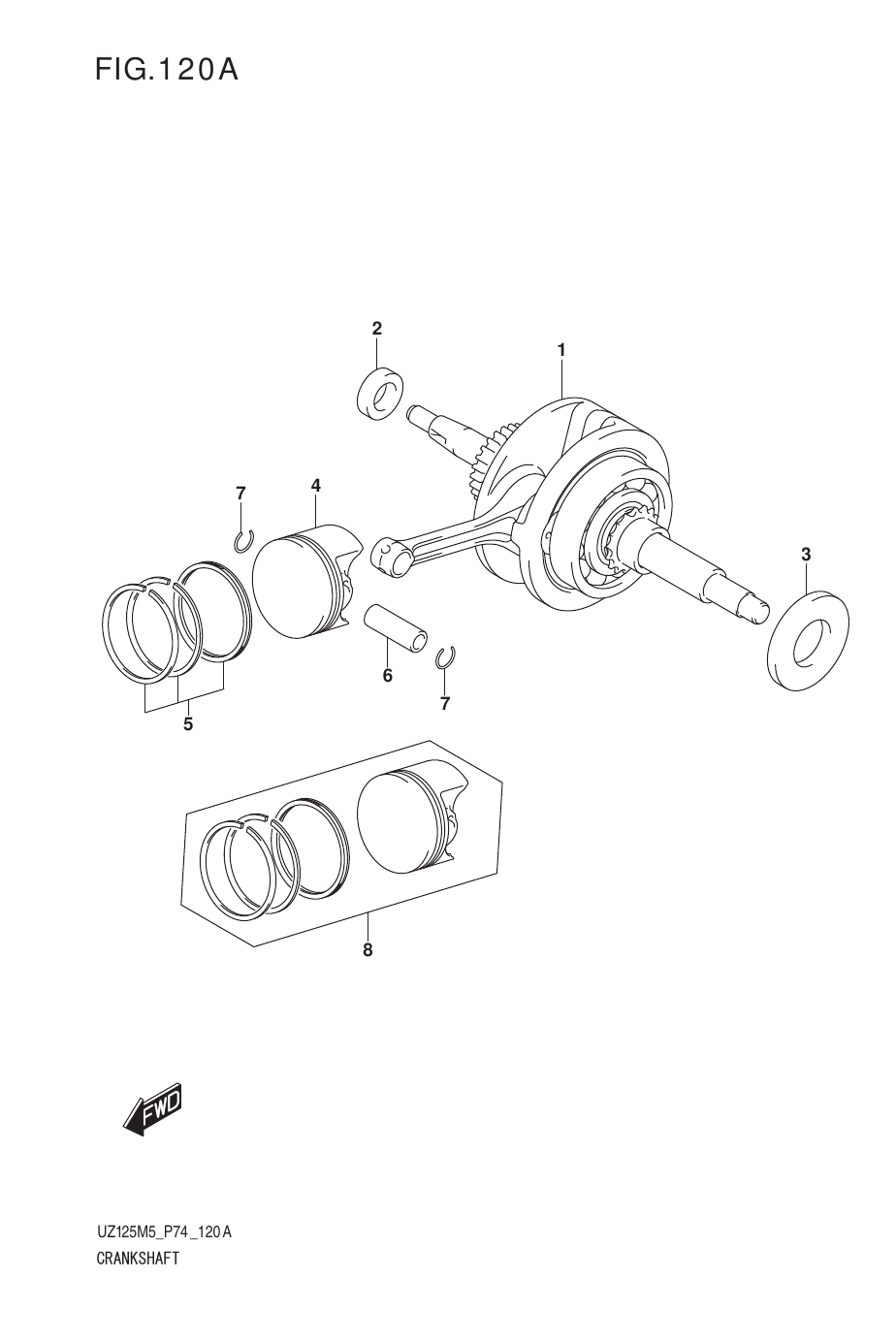 120A CRANKSHAFT