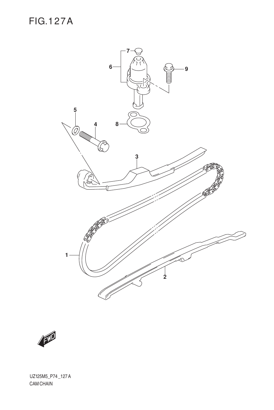 127A CAM CHAIN