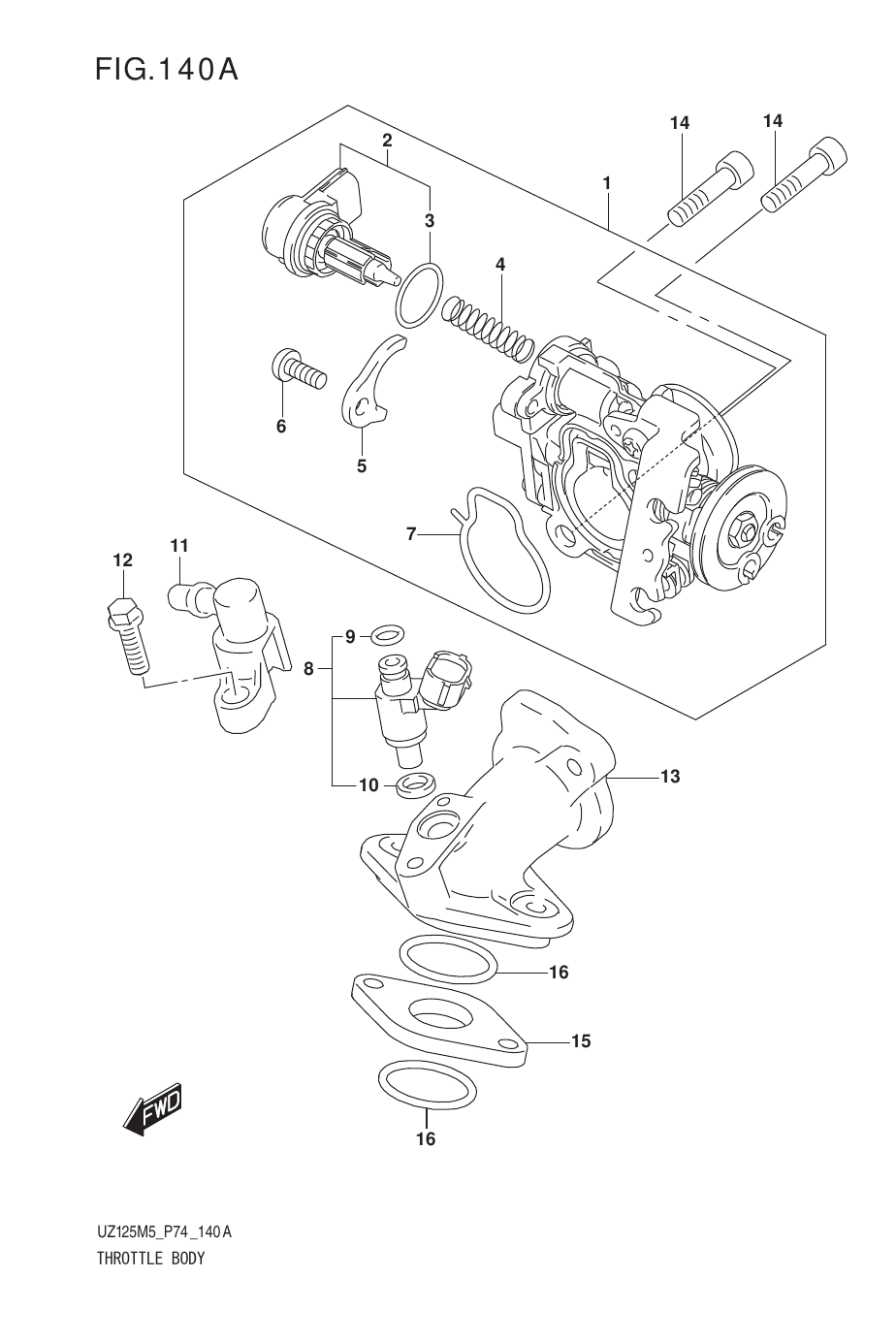 140A THROTTLE BODY