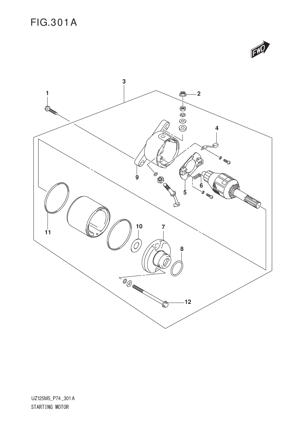 301A STARTING MOTOR