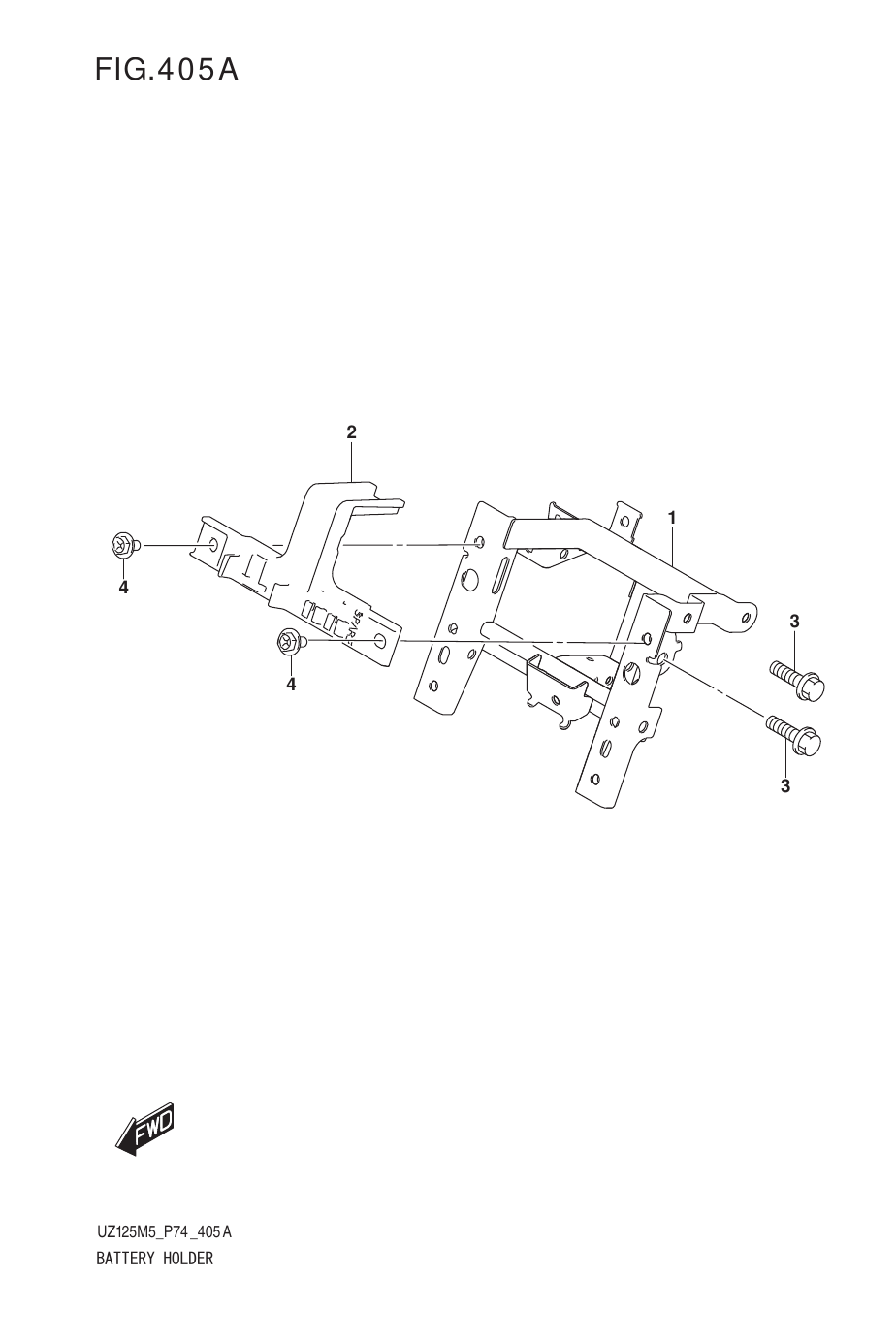 405A BATTERY HOLDER