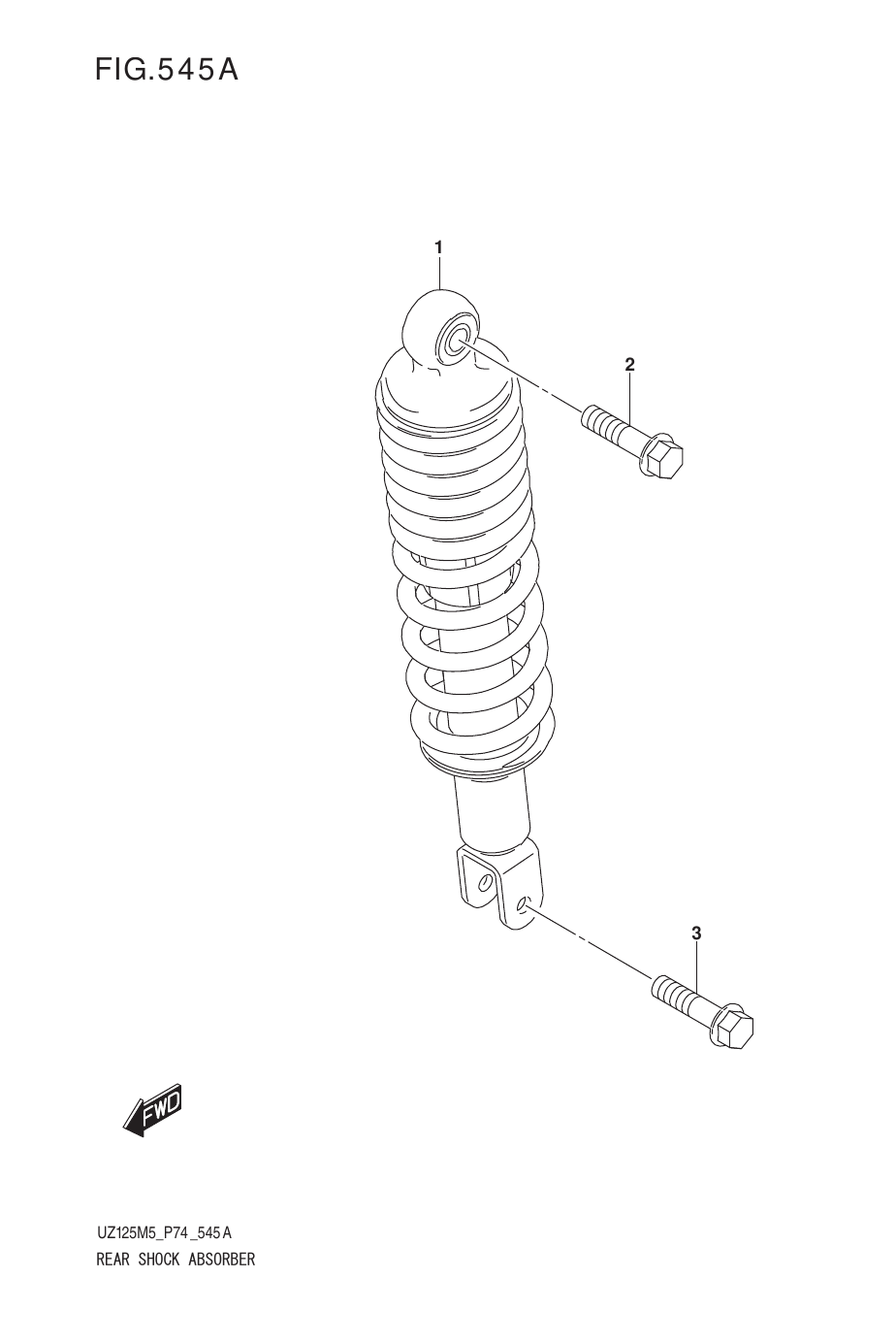 545A REAR SHOCK ABSORBER
