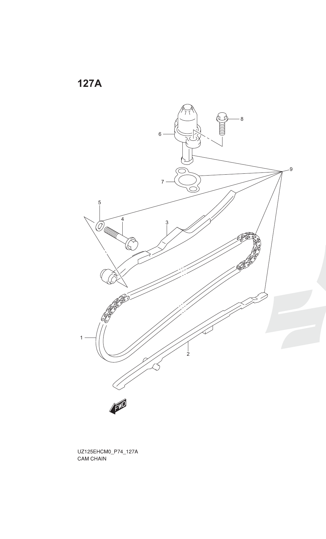 127A CAM CHAIN