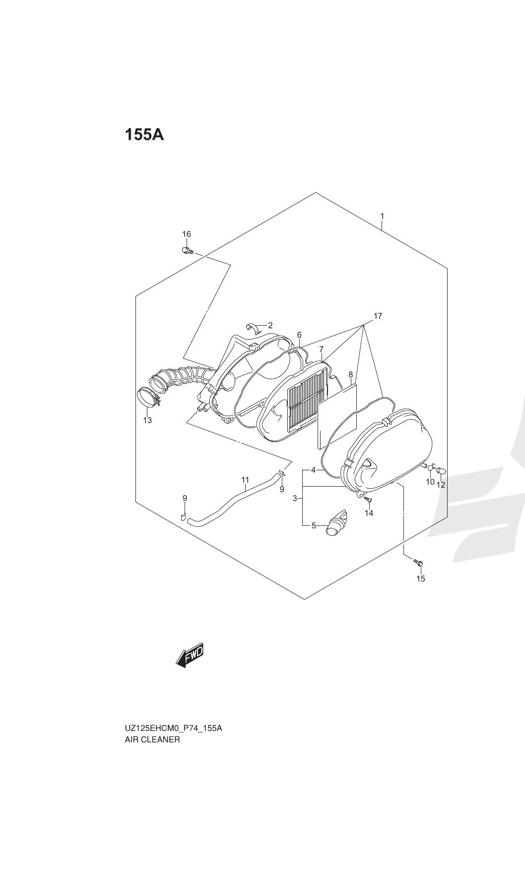 155A AIR CLEANER