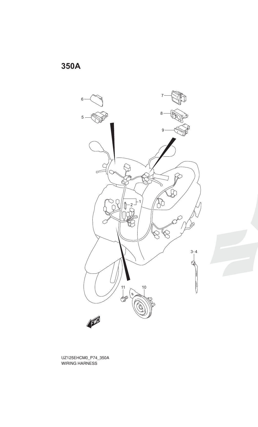 350A WIRING HARNESS