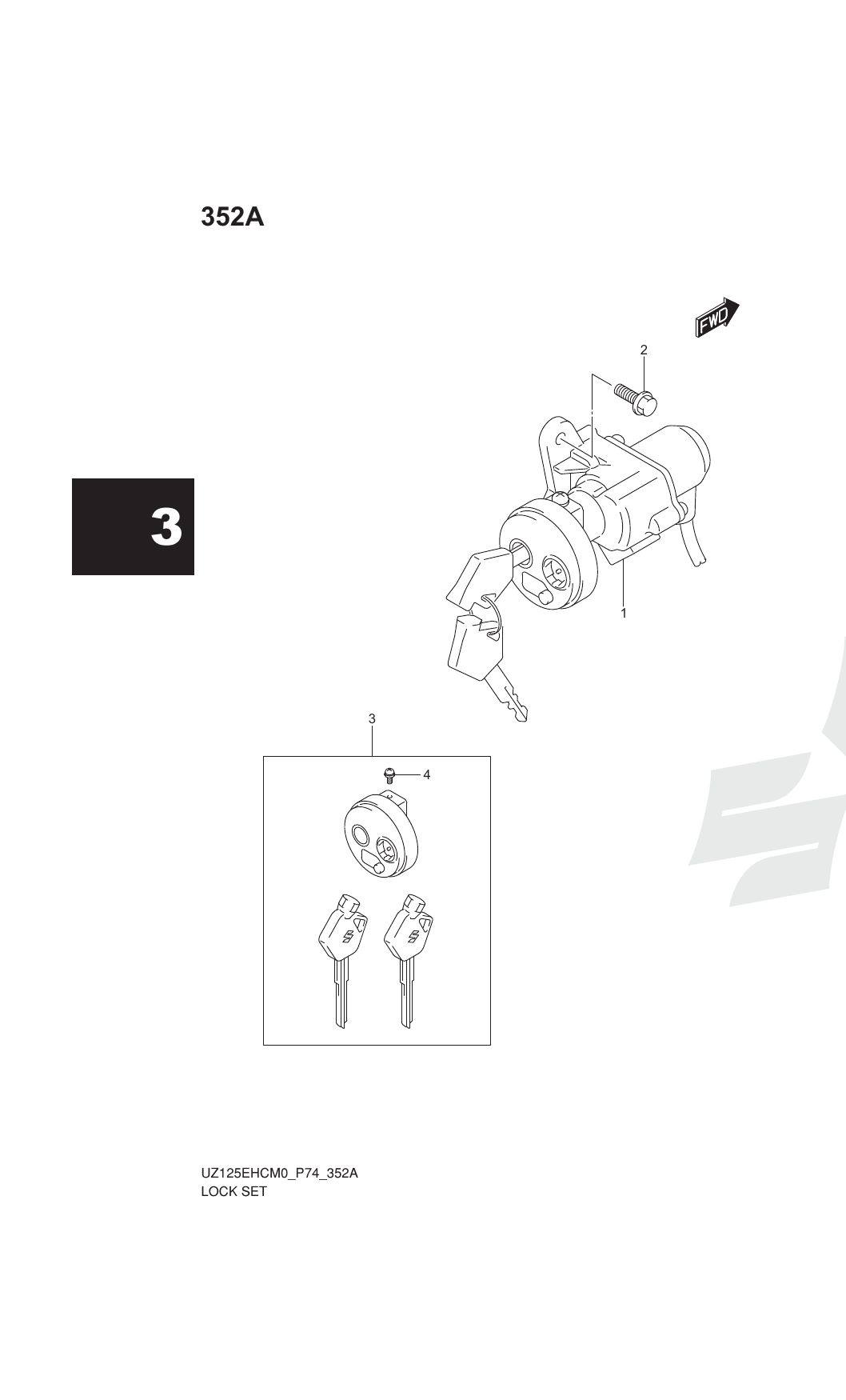 352A LOCK SET