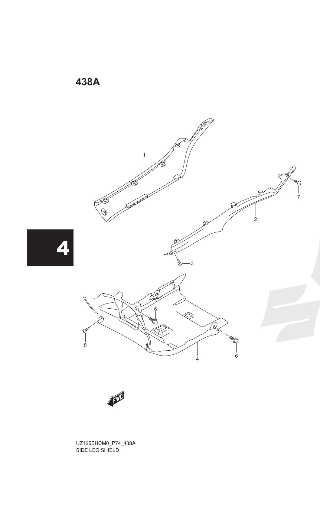 438A SIDE LEG SHIELD