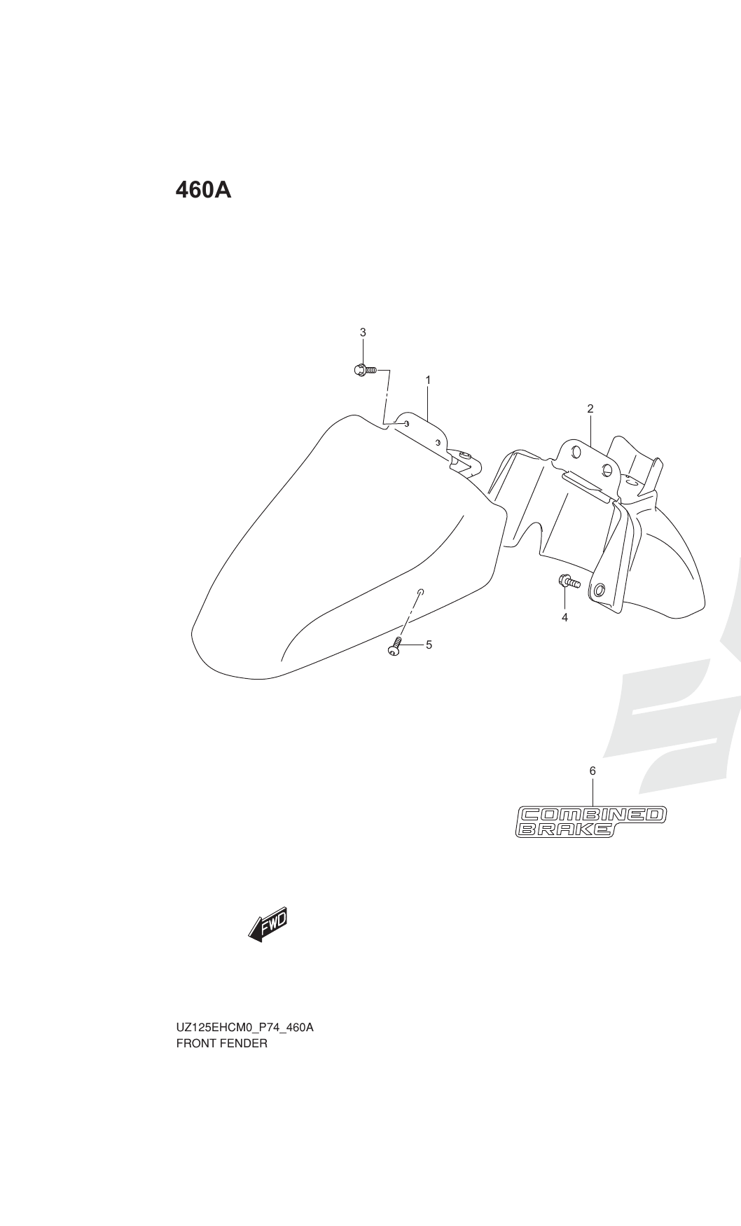 460A FRONT FENDER