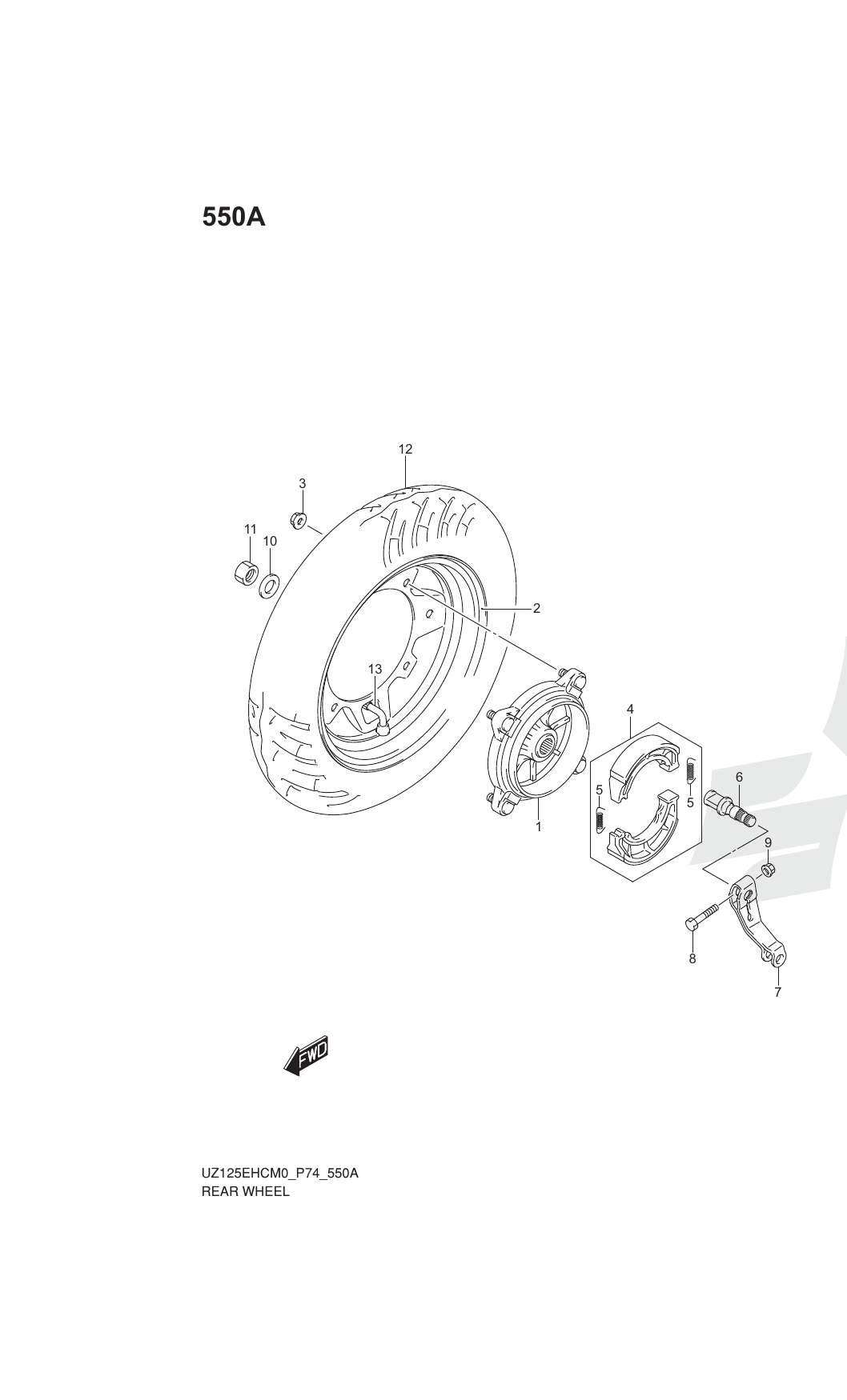 550A REAR WHEEL