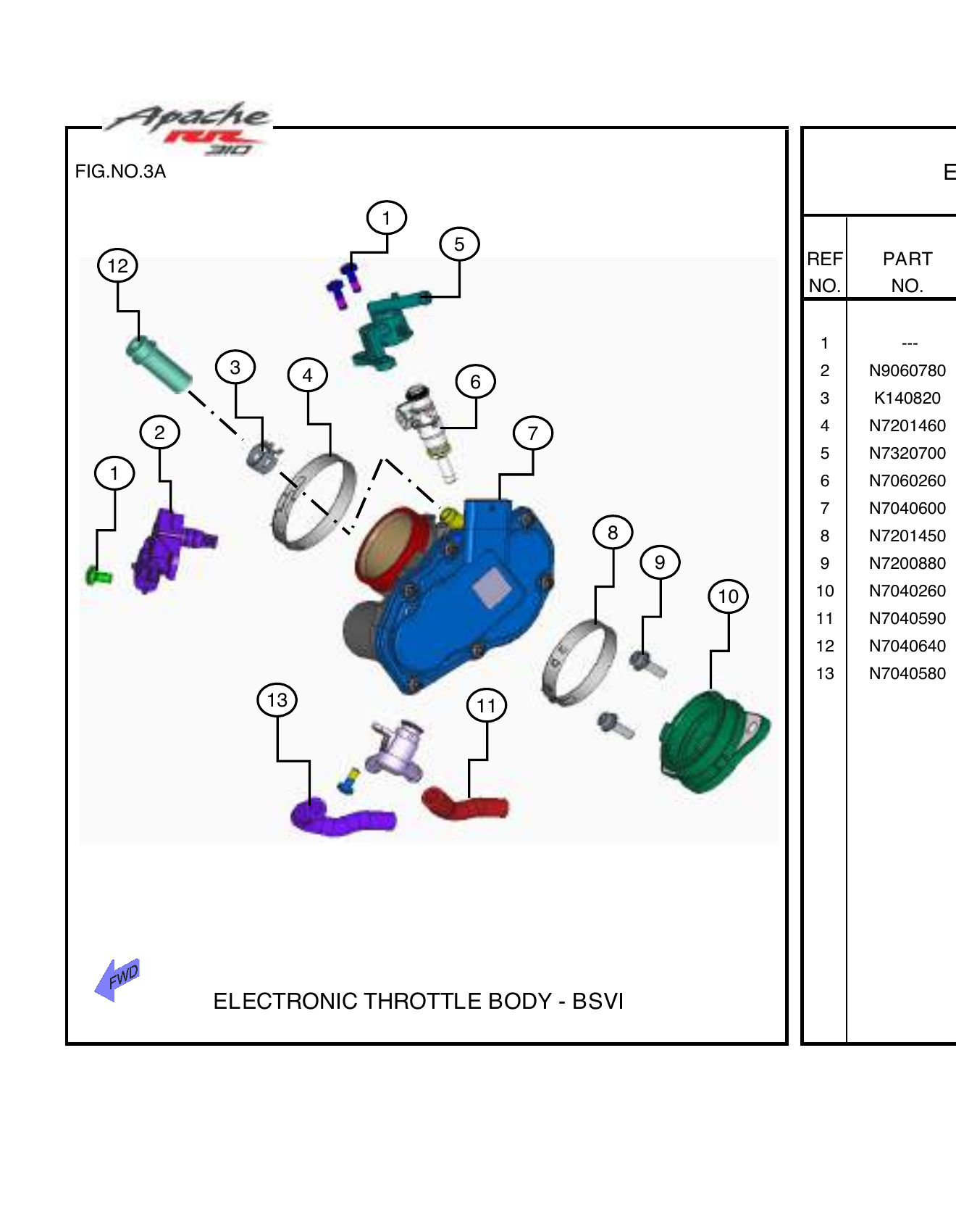 FIG.03A ELECTRONIC THROTTLE BODY - BSVI