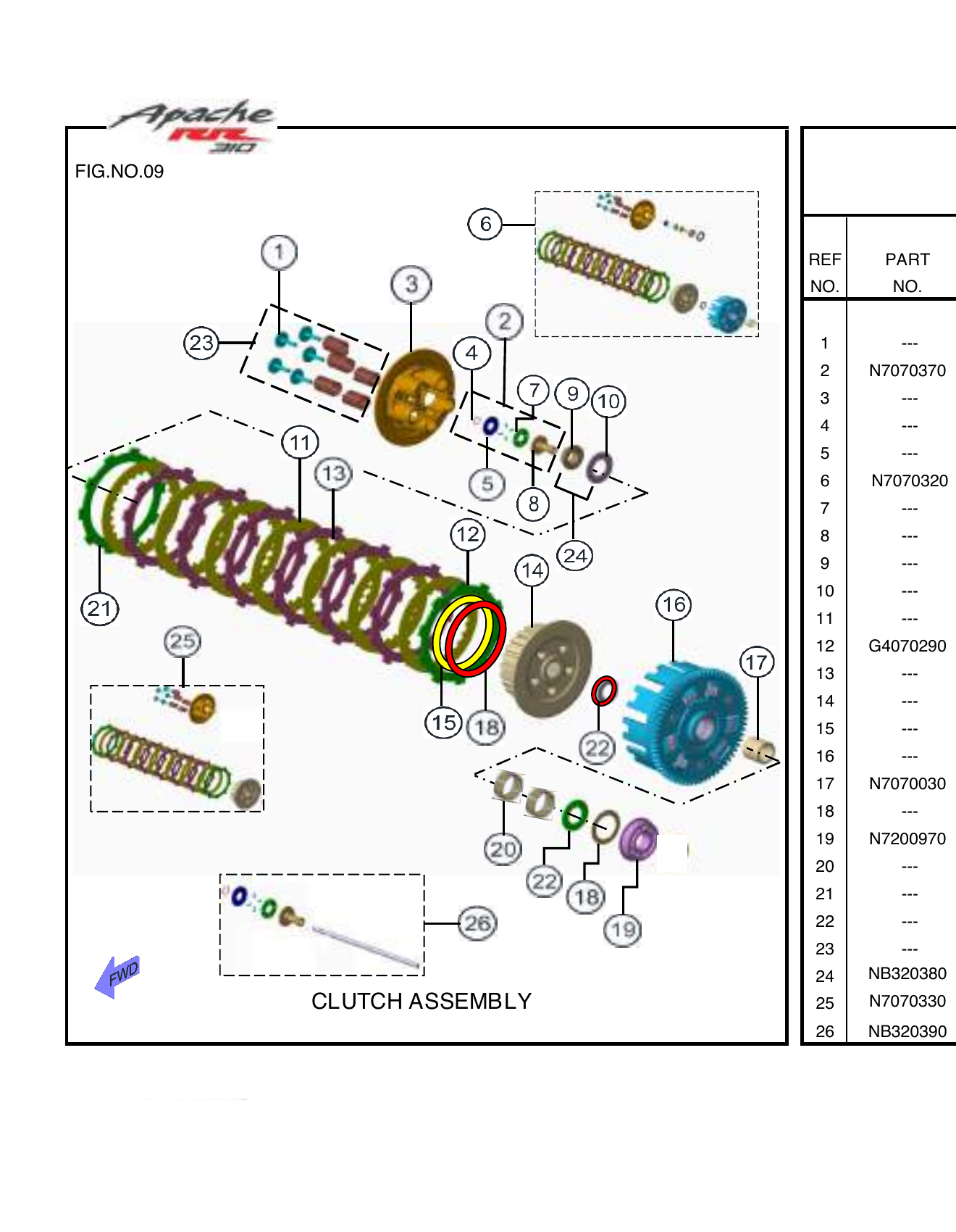 FIG.09 CLUTCH ASSEMBLY