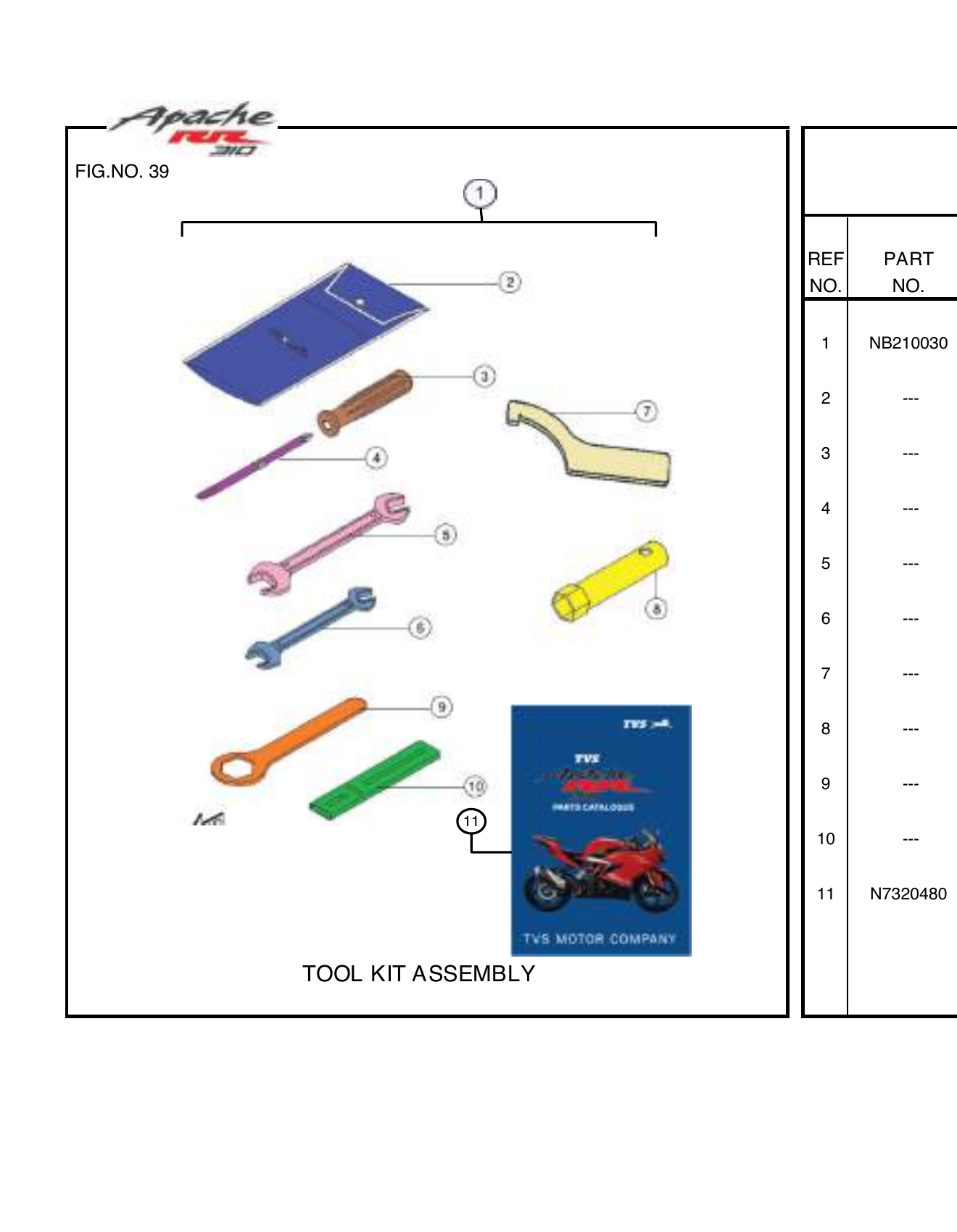 FIG.39 TOOL KIT ASSEMBLY