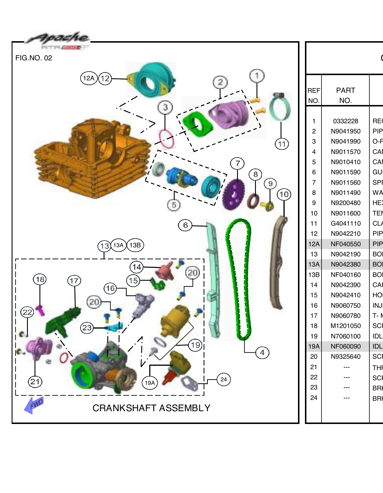 FIG.02 CRANKSHAFT ASSEMBLY