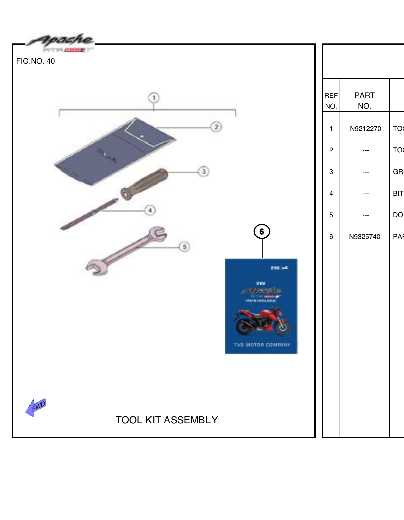 FIG.40 TOOL KIT ASSEMBLY