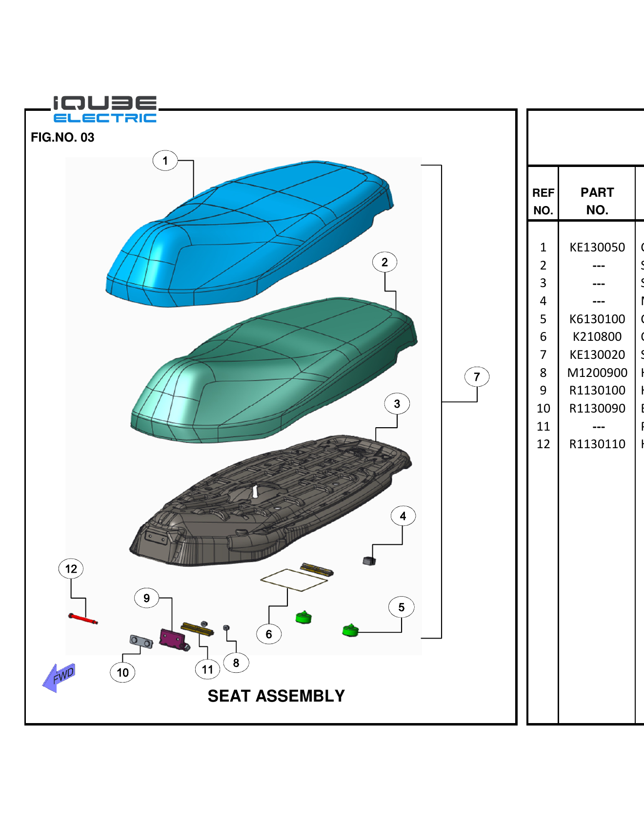 FIG.03 SEAT ASSEMBLY