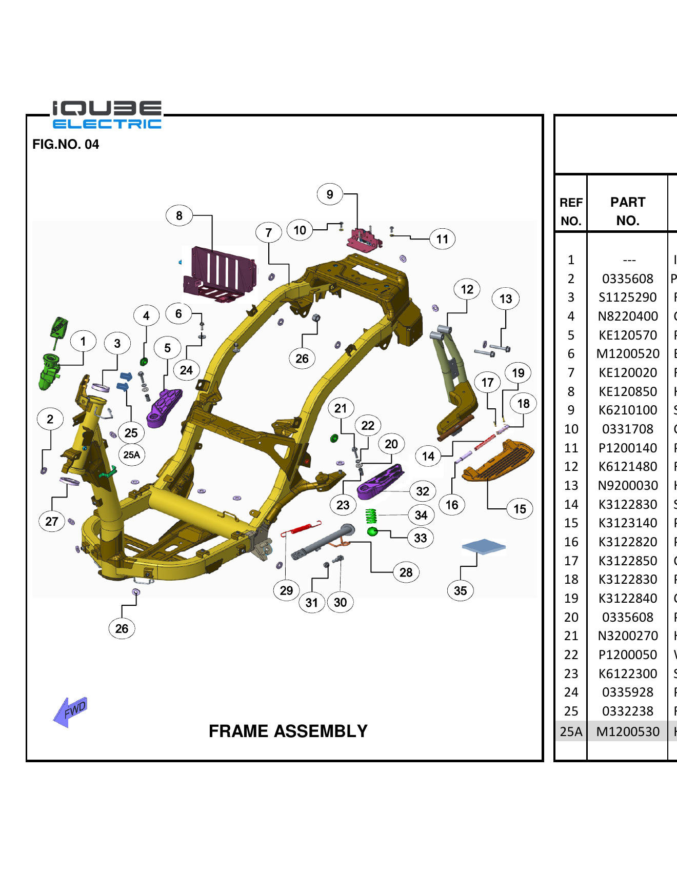 FIG.04 FRAME ASSEMBLY