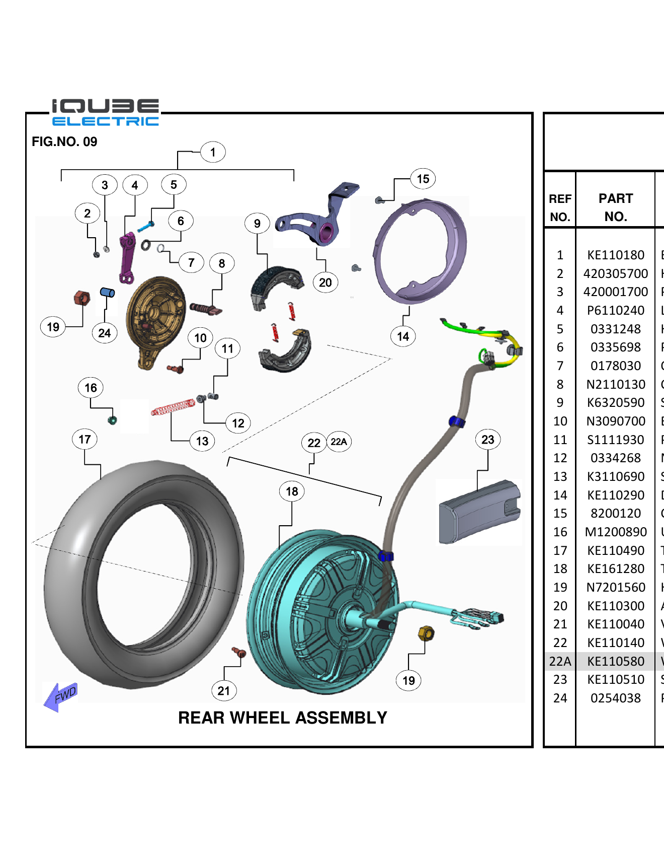 FIG.09 REAR WHEEL ASSEMBLY