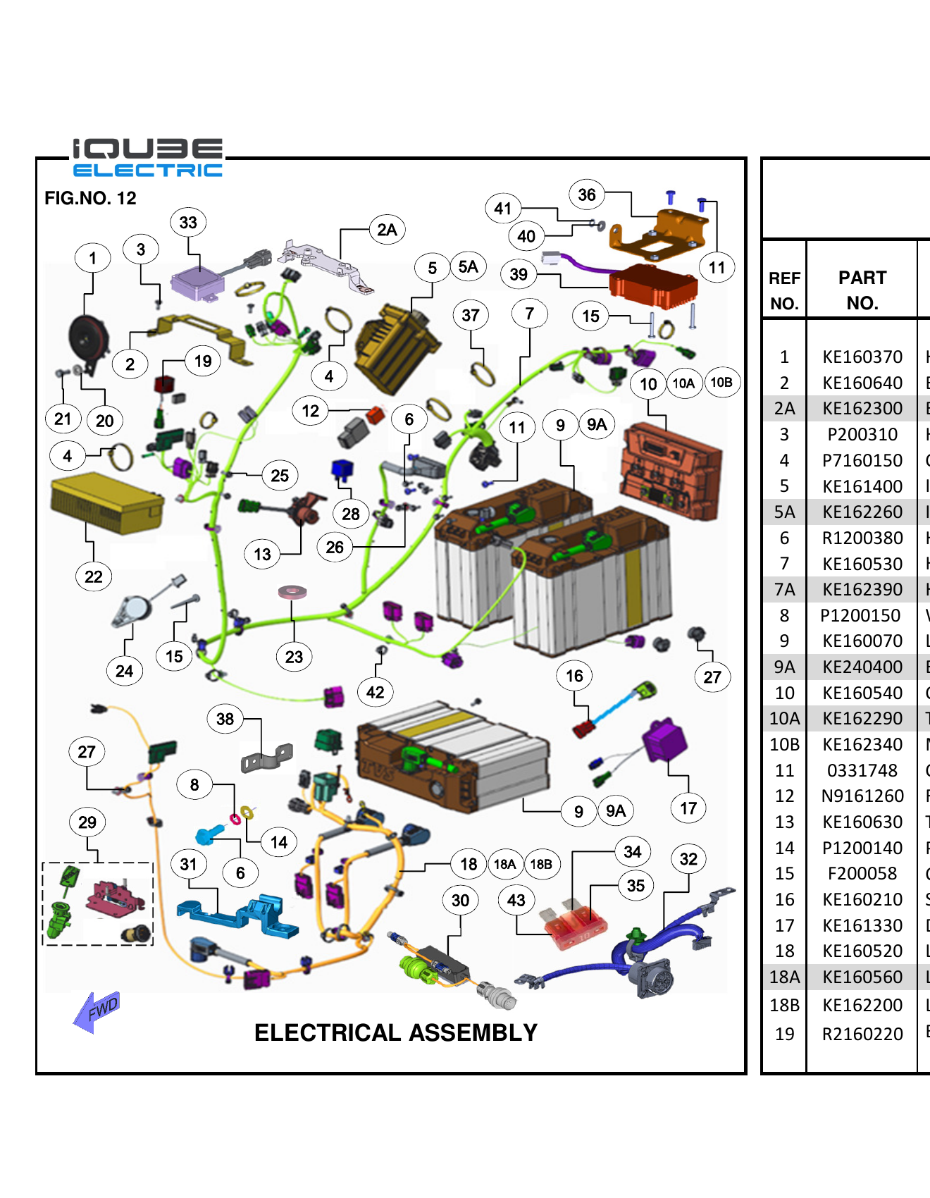 FIG.12 ELECTRICAL ASSEMBLY
