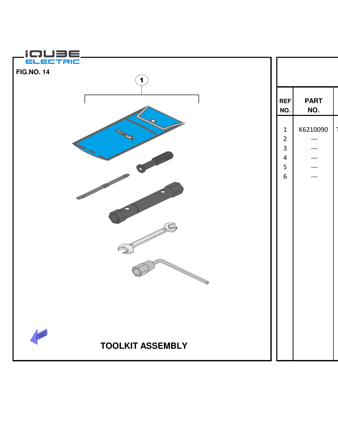 FIG.14 TOOLKIT ASSEMBLY