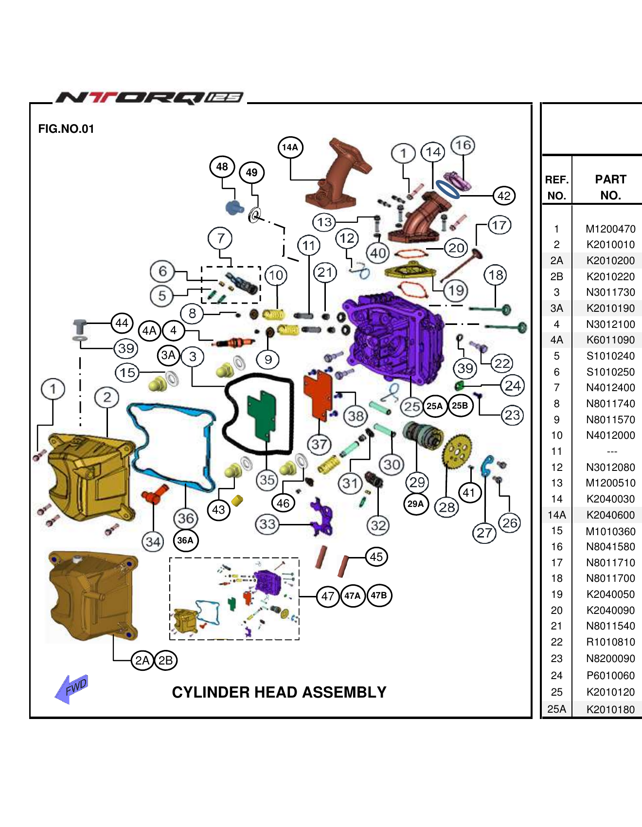 FIG.01 CYLINDER HEAD ASSEMBLY