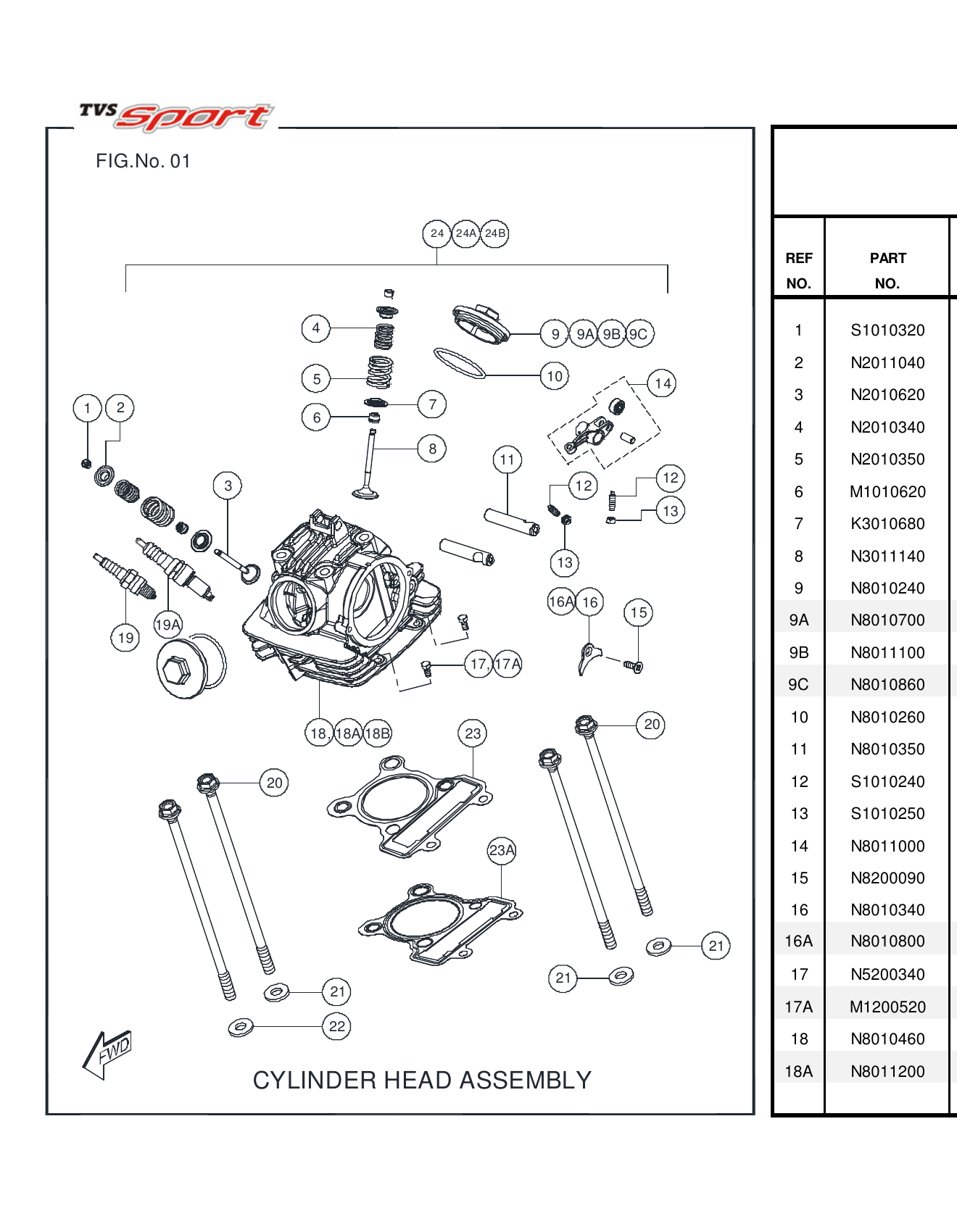 FIG.01 CYLINDER HEAD ASSEMBLY