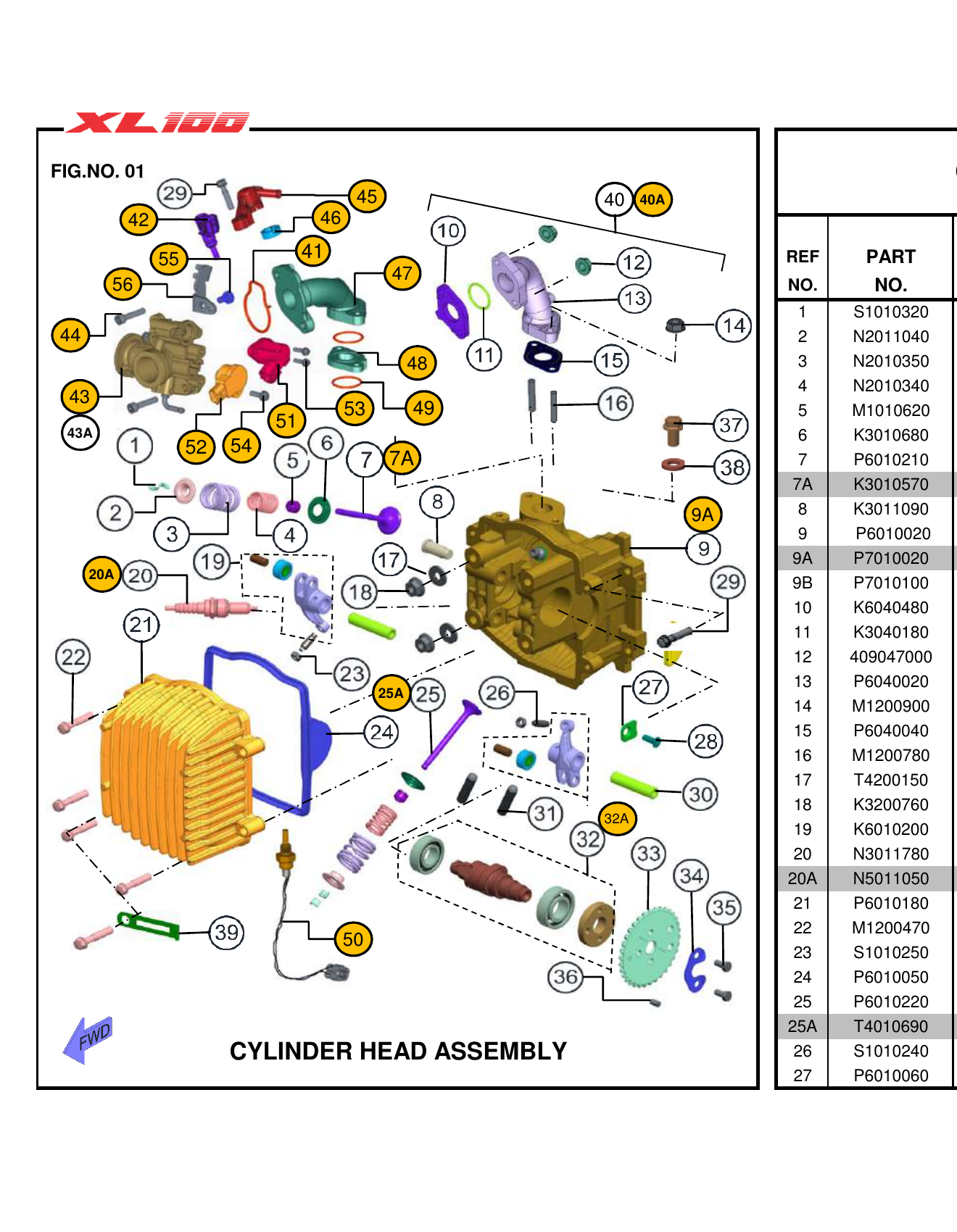 FIG.01 CYLINDER HEAD ASSEMBLY