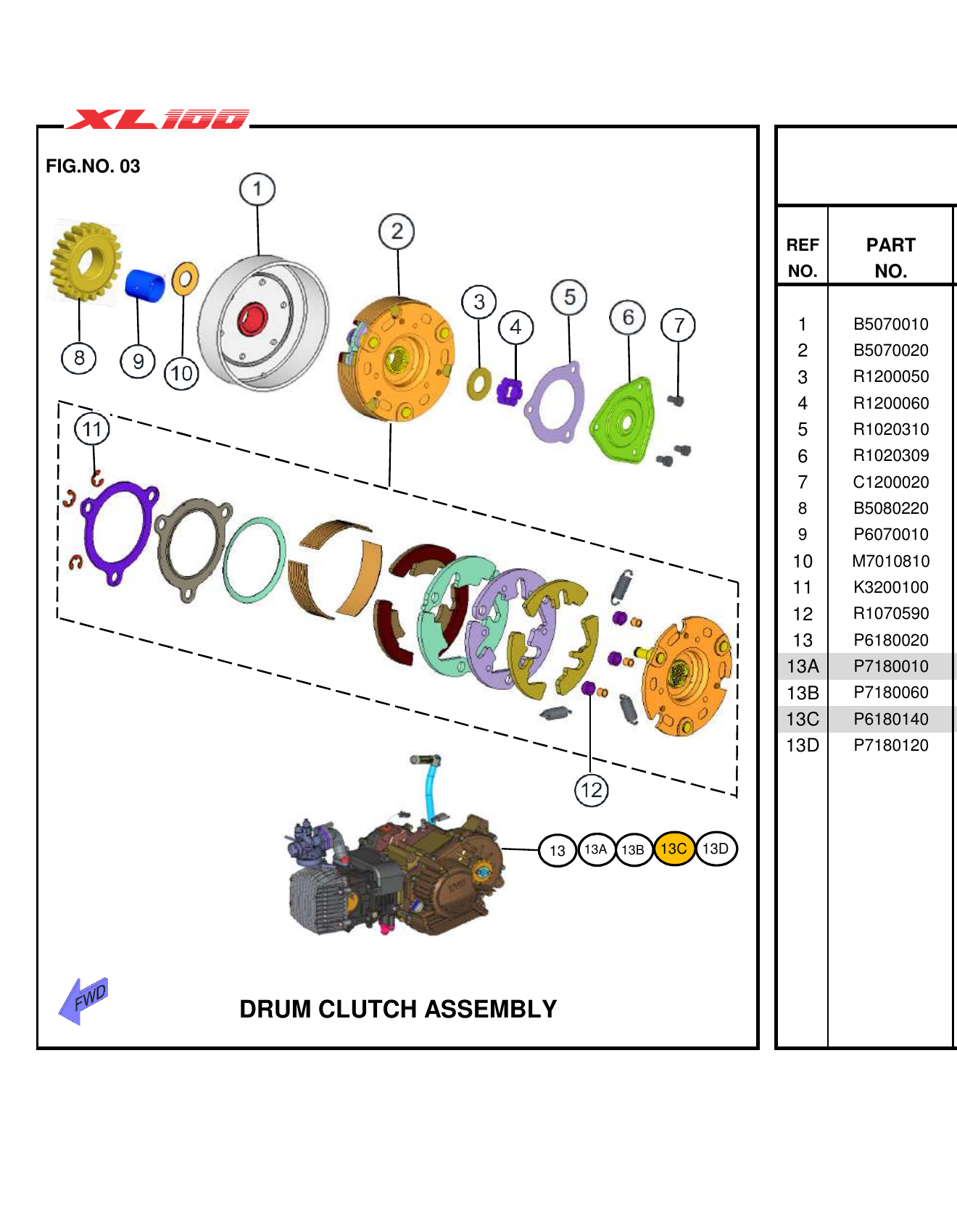 FIG.03 DRUM CLUTCH ASSEMBLY