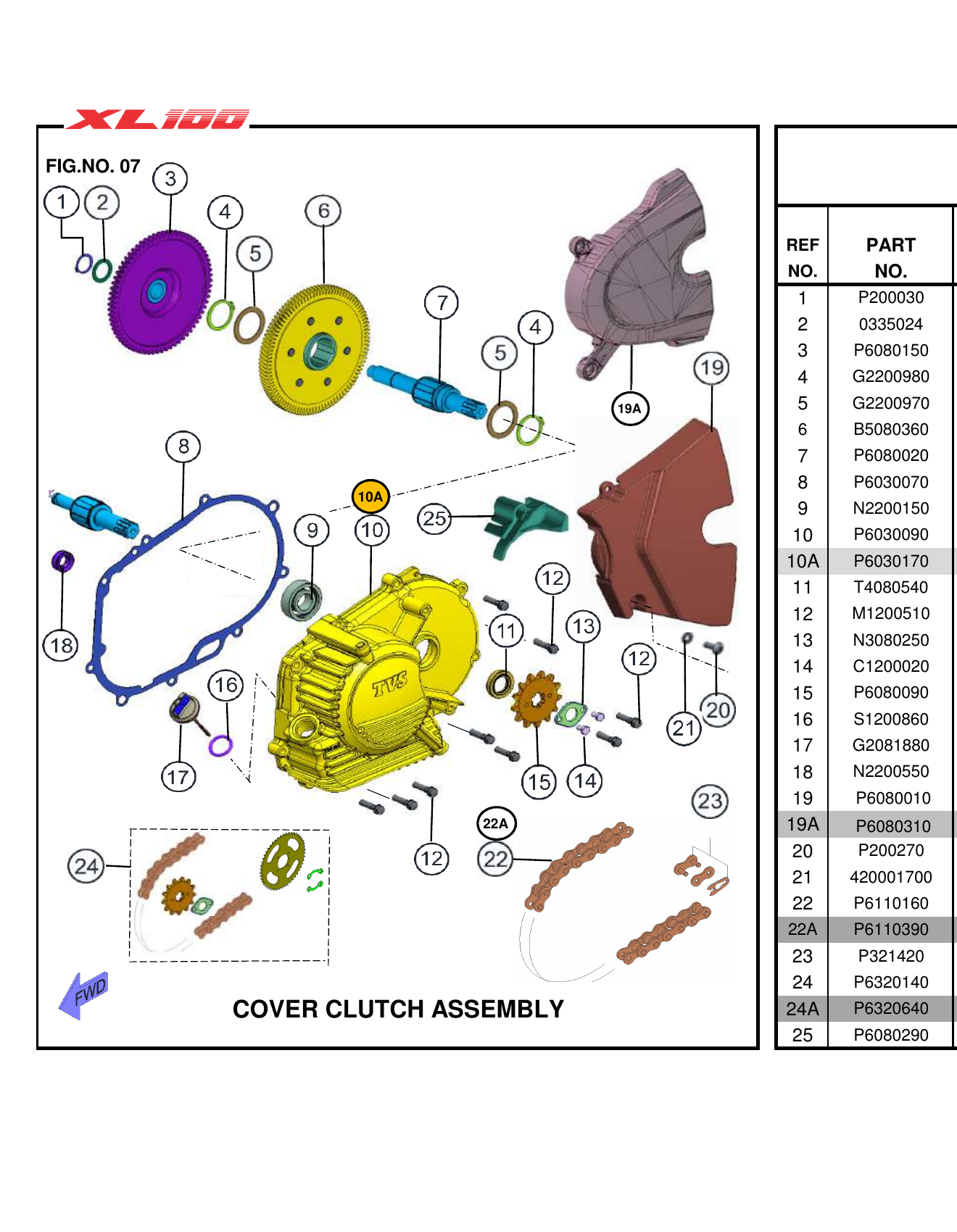 FIG.07 COVER CLUTCH ASSEMBLY