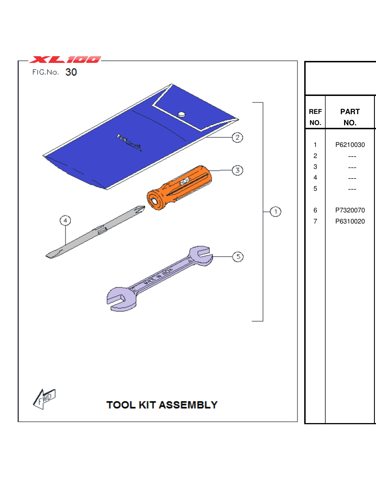 FIG.30 TOOL KIT ASSEMBLY