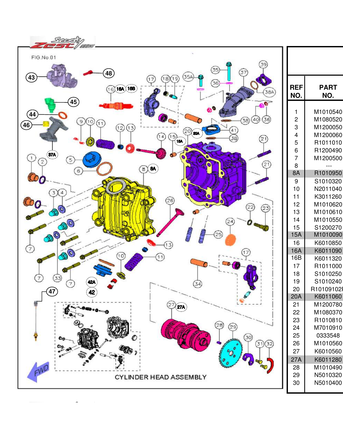 FIG.01 CYLINDER HEAD ASSY.